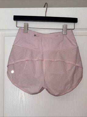 Lululemon Speed Up High-Rise Light Pink Women's Shorts